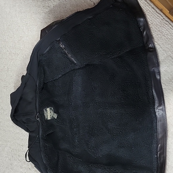 Maxxsel leather jacket, Men's L. Sweatshirt/sherpa zip out lining. - Picture 5 of 5